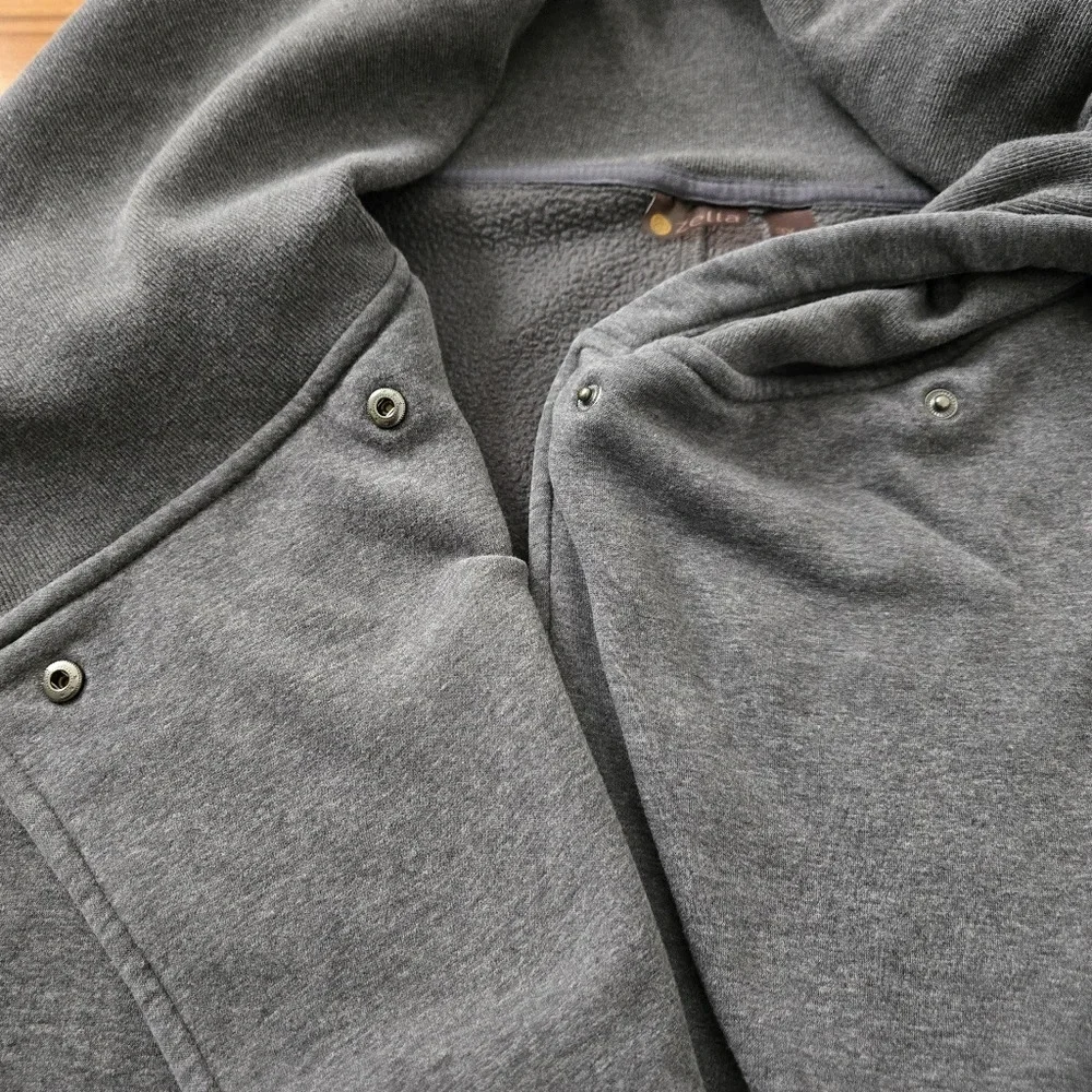Plus size Zella Amazing Cozy Wrap Jacket in Grey Charcoal size 3X - Picture 10 of 13